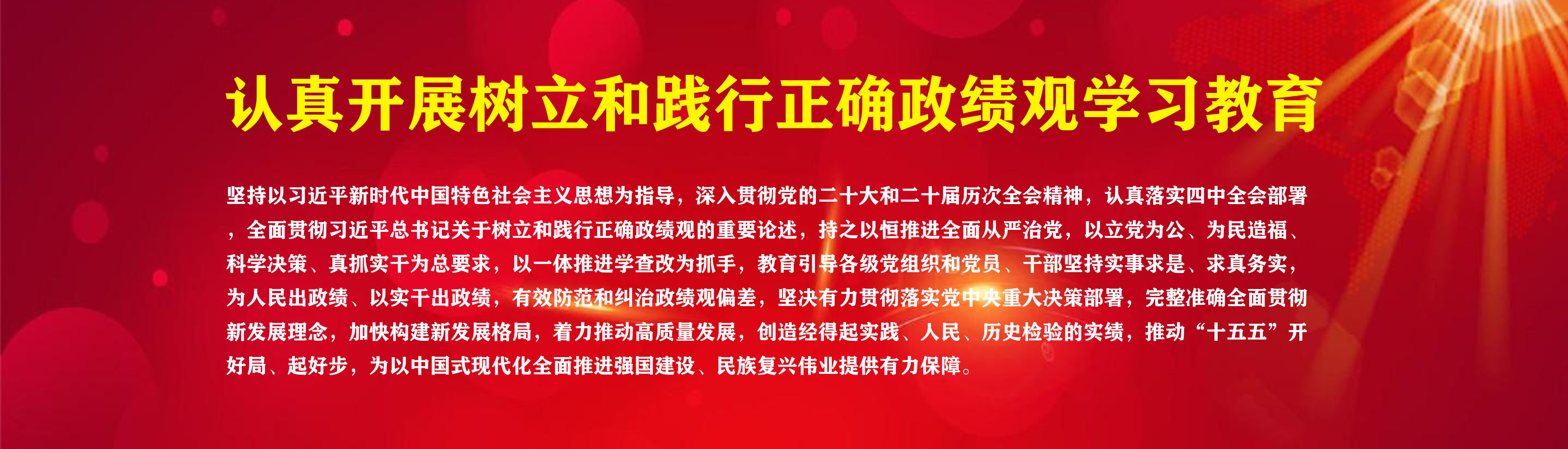 树立和践行正确政绩观学习教育